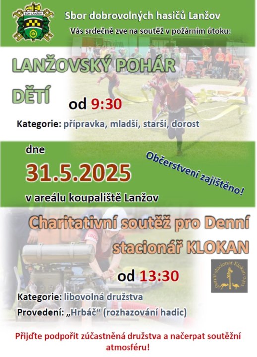 Pozvánka na dětskou a charitativní soutěž
